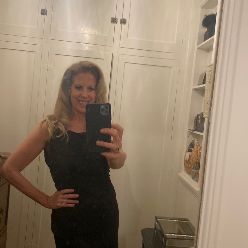 Black Lace Calvin Klein Dress